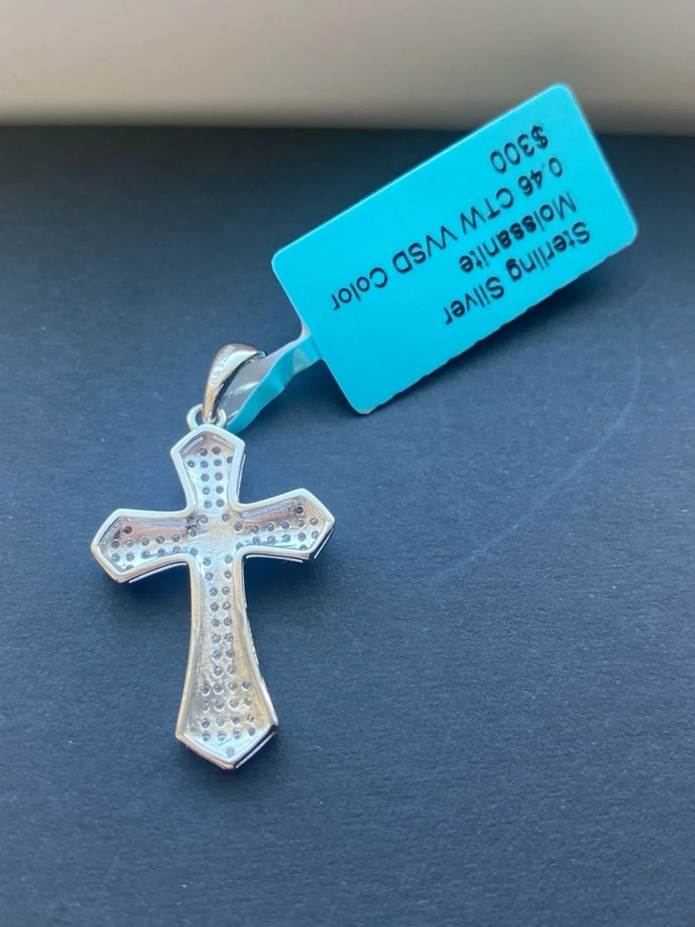 Silver Pave Cross Pendant Necklace - Women's Jewelry